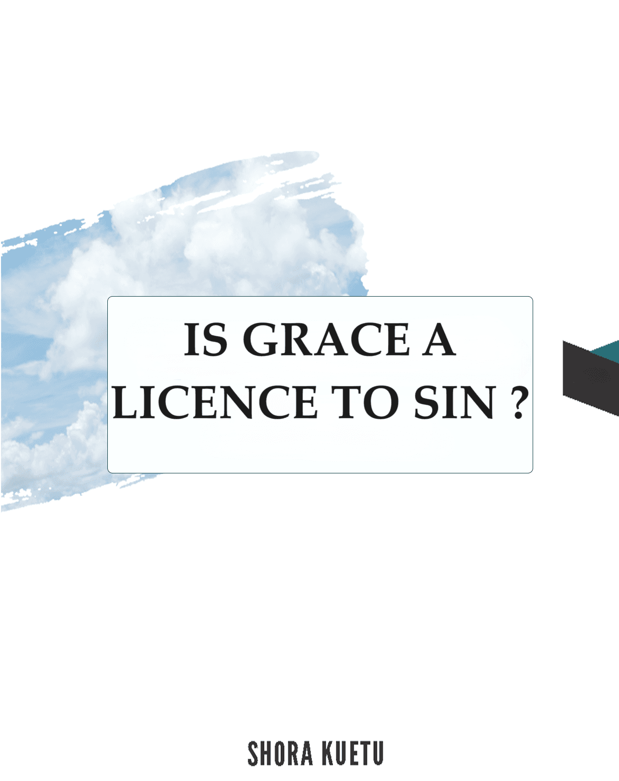 Cover of book: IS GRACE A LICENCE TO SIN