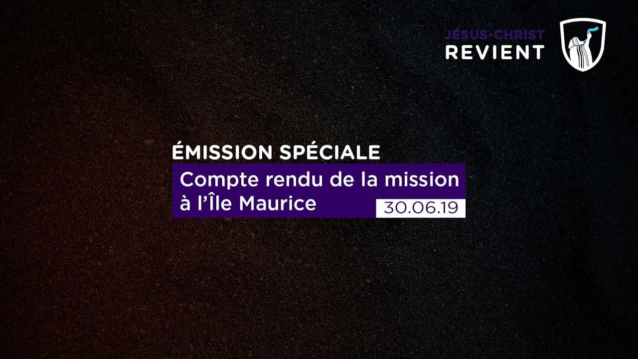Thumbnail of video: Compte rendu de la mission à l'Île Maurice