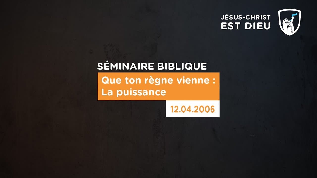 Thumbnail of video: Que ton règne vienne : La puissance - Brazza/Congo